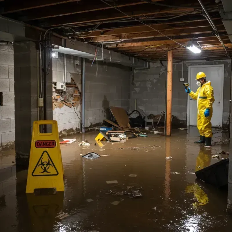 Flooded Basement Electrical Hazard in Wheatland County, MT Property